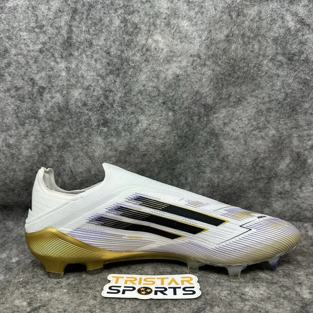 Adidas Adizero F50 Elite LL FG Soccer Cleats Mens Sz 12 White Gold Road To Glory